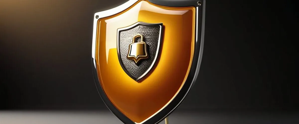Shield with a check mark and an official seal